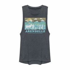 Juniors' Disney Frozen 2 Arendelle Group Silhouette Muscle Tee