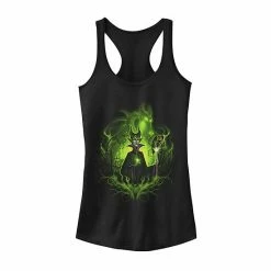 Juniors' Disney's Sleeping Beauty Dark Detailed Maleficent Tank Top