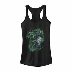 Junior's Disney's Sleeping Beauty Maleficent Dark Magic Tank Top
