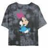 Juniors' Disney Mickey Mouse & Friends Minnie Mouse Surprise Wash Crop Tee -Disney Sales Store unnamed file 5586