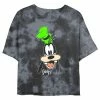 Juniors' Disney Goofy Smiling Face Portrait Wash Crop Tee -Disney Sales Store unnamed file 5590