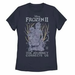 Juniors' Disney Frozen 2 We Can Face Anything Group Shot Tee