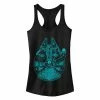 Disney Juniors' Star Wars Blue Millennium Falcon Blue Print Ideal Racerback Tank -Disney Sales Store unnamed file 5616