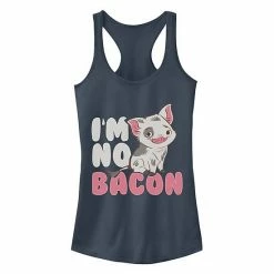 Junior's Disney's Moana Pua I'm No Bacon Racerback Tank