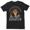 Men's Disney The Lion King Scar Surrounded By Idiots Sunset Poster Tee -Disney Sales Store unnamed file 563