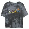 Juniors' Disney Mickey Mouse & Friends Lineup Waving Hello Wash Crop Tee -Disney Sales Store unnamed file 5642