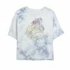 Juniors' Disney Princess Sleeping Beauty Colorful Illustration Bombard Wash Crop Graphic Tee -Disney Sales Store unnamed file 5651