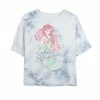 Juniors' Disney Princess The Little Mermaid Ariel Signed Portrait Bombard Wash Crop Graphic Tee -Disney Sales Store unnamed file 5674