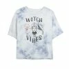 Juniors' Disney Three Evil Villains Witch Vibes Bombard Wash Crop Graphic Tee -Disney Sales Store unnamed file 5677