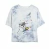 Juniors' Disney Princess Pocahontas Meeko Flit Colorful Leafs Fall Bombard Wash Crop Graphic Tee -Disney Sales Store unnamed file 5678