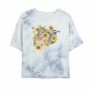 Juniors' Disney Princess Pocahontas Sunflower Floral Portrait Bombard Wash Crop Graphic Tee -Disney Sales Store unnamed file 5680
