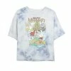 Juniors' Disney Princess The Little Mermaid Vintage Cover Bombard Wash Crop Graphic Tee