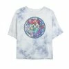 Juniors' Disney Princess The Little Mermaid Ariel Glass Window Bombard Wash Crop Graphic Tee -Disney Sales Store unnamed file 5685