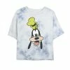 Juniors' Disney Goofy Open Mouth Big Smile Bombard Wash Crop Graphic Tee -Disney Sales Store unnamed file 5694
