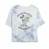 Juniors' Disney Mickey With Flowers Change The World With Kindness Bombard Wash Crop Graphic Tee -Disney Sales Store unnamed file 5698