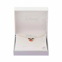 Disney's Mickey Mouse Enamel Crystal Pendant Necklace Gold Clear -Disney Sales Store unnamed file 570