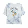 Juniors' Disney Mickey And Friends Donald Duck Give Me Space Bombard Wash Crop Graphic Tee -Disney Sales Store unnamed file 5701