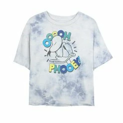 Juniors' Disney Mickey And Friends Donald Duck Ooooh Phooey Bombard Wash Crop Graphic Tee