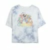 Juniors' Disney Mickey & Friends California Group Shot Bombard Wash Crop Graphic Tee