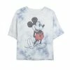 Juniors' Disney Mickey & Friends Mickey Mouse Vintage Portrait Bombard Wash Crop Graphic Tee -Disney Sales Store unnamed file 5707