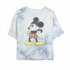 Juniors' Disney Mickey And Friends Mickey Mouse Retro Grumpy Bombard Wash Crop Graphic Tee -Disney Sales Store unnamed file 5709
