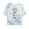 Juniors' Disney Mickey Jumping Minnie Bombard Wash Crop Graphic Tee -Disney Sales Store unnamed file 5712