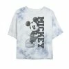 Juniors' Disney Mickey Mouse Leaning On Name Bombard Wash Crop Graphic Tee -Disney Sales Store unnamed file 5718