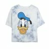 Juniors' Disney Mickey & Friends Donald Big Face Bombard Wash Crop Graphic Tee -Disney Sales Store unnamed file 5719