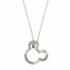 Disney's Mickey Mouse Two-Tone Crystal Head Necklace Two Tone -Disney Sales Store unnamed file 574