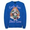 Men's Disney Wreck It Ralph 2 Comfy Princess Curly Hair Don't Care Sweatshirt