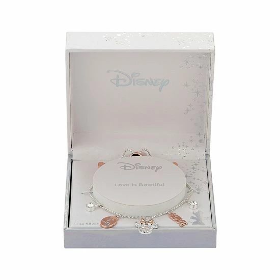 Disney's Minnie Mouse Two Tone Crystal Multi Charm Adjustable Bracelet Disney's Minnie Mouse Two Tone Crystal Multi Charm Adjustable Bracelet -Disney Sales Store unnamed file 598