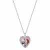 Disney's Nightmare Before Christmas Kids' Jack & Sally Crystal Heart Pendant Necklace