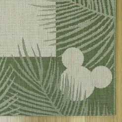 Disney's Mickey Mouse Palm Border Indoor Outdoor Rug Chestnut -Disney Sales Store unnamed file 6371