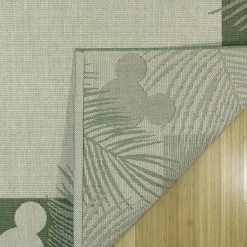 Disney's Mickey Mouse Palm Border Indoor Outdoor Rug Chestnut -Disney Sales Store unnamed file 6373