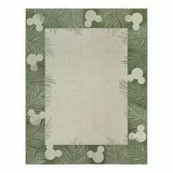 Disney's Mickey Mouse Palm Border Indoor Outdoor Rug Chestnut -Disney Sales Store unnamed file 6375