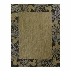 Disney's Mickey Mouse Palm Border Indoor Outdoor Rug Chestnut -Disney Sales Store unnamed file 6376