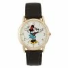 Disney's Minnie Mouse Women's Gold Tone Black Leather Watch 1 Disney's Minnie Mouse Women's Gold Tone Black Leather Watch -Disney Sales Store unnamed file 6519