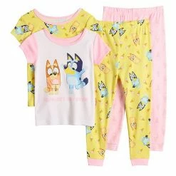 Toddler Girl Disney Bluey "Happiest Day Ever" Tops & Bottoms Pajama Set