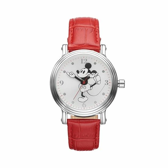 Disney's Mickey Mouse Women's Leather Watch White 6 Disney's Mickey Mouse Women's Leather Watch White - Image 4