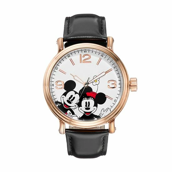 Disney's Mickey & Minnie Mouse Unisex Leather Watch 3 Disney's Mickey & Minnie Mouse Unisex Leather Watch