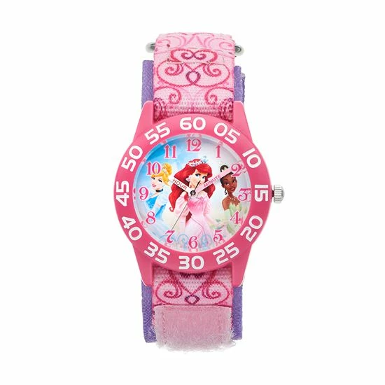 Disney Princess Kids' Ariel, Cinderella & Tiana Time Teacher Watch Disney Princess Kids' Ariel, Cinderella & Tiana Time Teacher Watch -Disney Sales Store unnamed file 6649