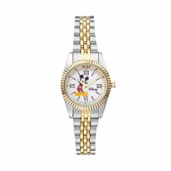 Disney's Mickey Mouse Women's Stainless Steel Watch Two Tone