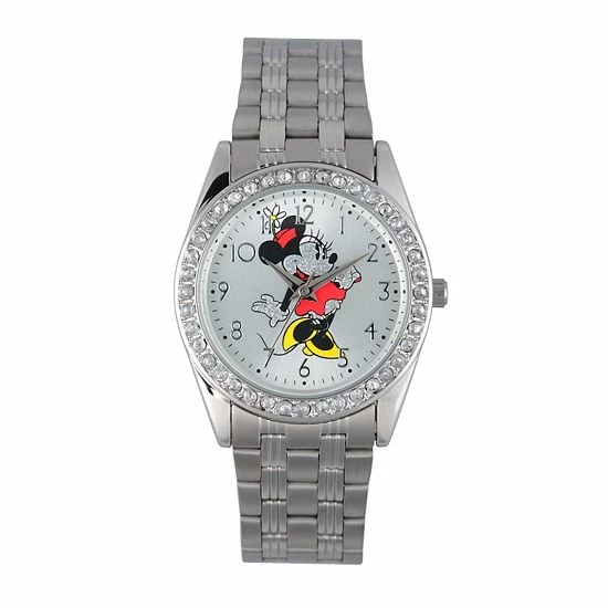 Disney's Minnie Mouse Women's Silver Tone Glitz Watch Disney's Minnie Mouse Women's Silver Tone Glitz Watch -Disney Sales Store unnamed file 6682