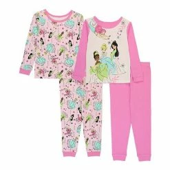 Disney Princesses Toddler Girls "Princess Story" 4-Piece Pajama Set