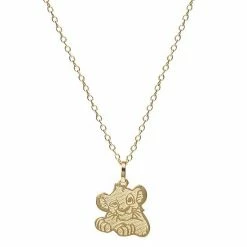 Disney's The Lion King 14k Gold Simba Pendant Necklace