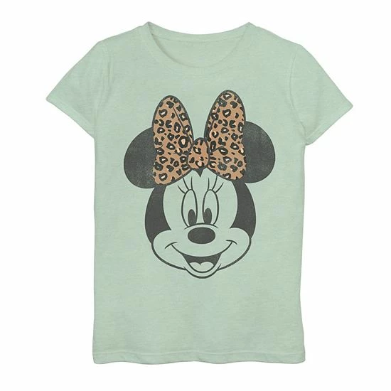 Girls 7-16 Disney Minnie Mouse Leapord Print Bow Portrait Graphic Tee Pink Girls 7-16 Disney Minnie Mouse Leapord Print Bow Portrait Graphic Tee Pink -Disney Sales Store unnamed file 679