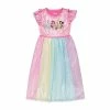 Toddler Girl Disney Princess Cinderella, Ariel, Rapunzel, & Mulan Party Fantasy Nightgown