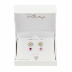 Disney's Minnie Mouse Sterling Silver Diamond Accent Stud Earring Set 3 Disney's Minnie Mouse Sterling Silver Diamond Accent Stud Earring Set -Disney Sales Store unnamed file 6806