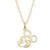 Disney's Mickey Mouse 14k Gold Openwork Pendant Necklace -Disney Sales Store unnamed file 6822