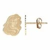 Disney's The Little Mermaid 14k Gold Engraved Ariel Stud Earrings -Disney Sales Store unnamed file 6826